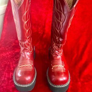 John Fleuvog Vintage Western Cowgirls Platform Boots